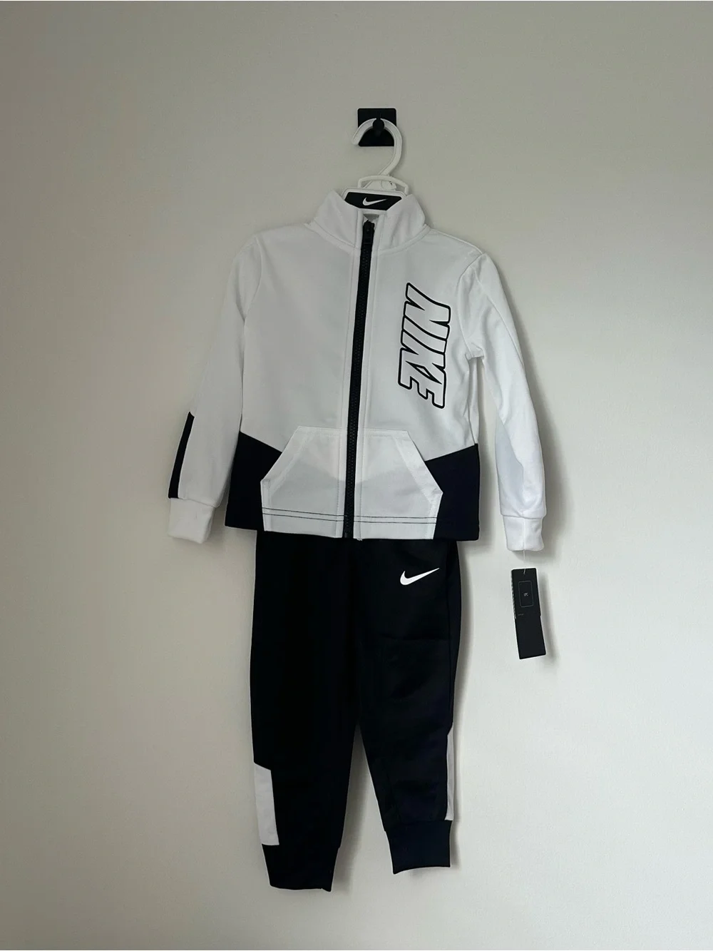 Nike Kids Color Block Full Zip Hoodie and Jogger Pants Two-Piece Track Set
